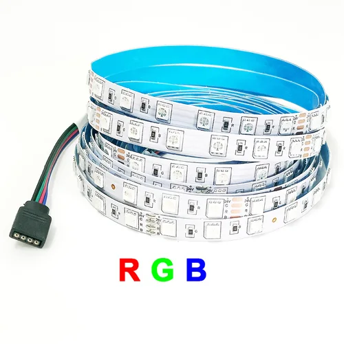 방수 RGB LED 스트립, 유연한 라이트 벨트, LED 리본 테이프, 홈 장식, 24V RGBW 램프 스트립, 5M 300LED, 5050 DC12V 60LED/M 3