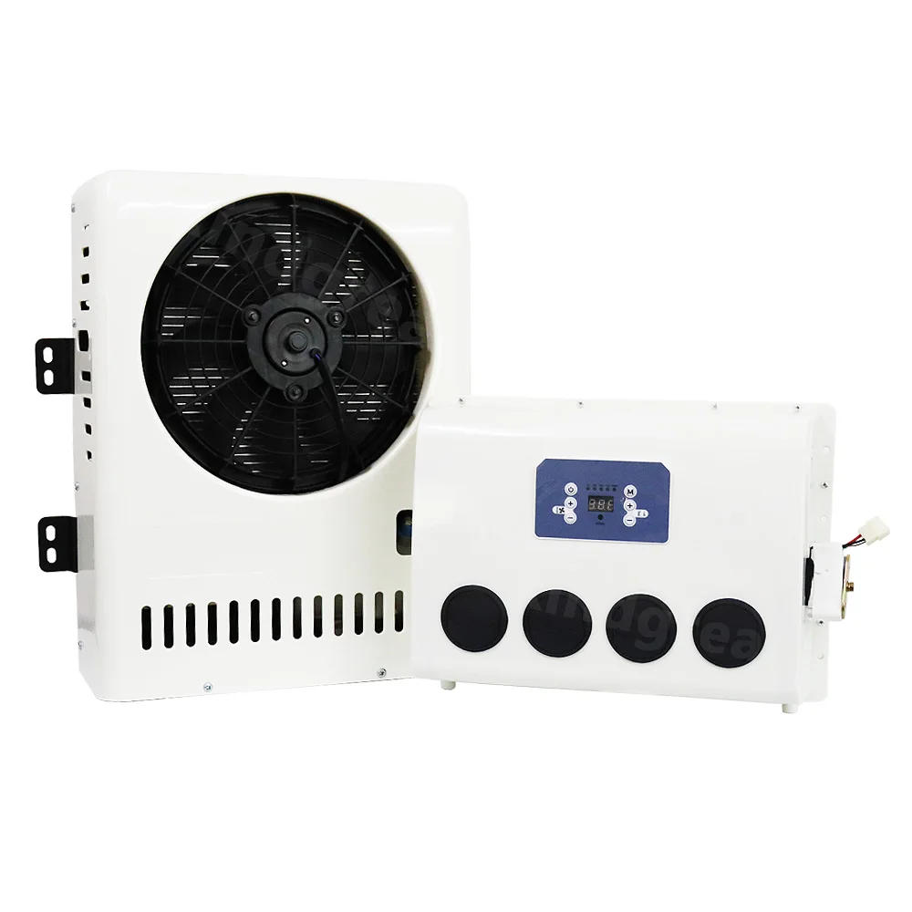 For Truck Sleeper Excavator Trailer Cabin DC 12v 24v Battery Powered Electric Split Air Conditioner