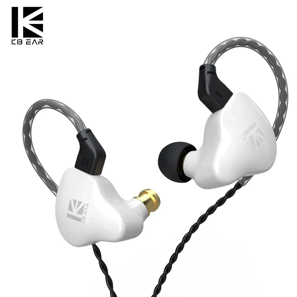 

KBEAR KS1 Dual Magnectic Circuit Dynamic In Ear Monitor Earphone HIFI Wired Headphone Music Sport Earbuds With Detachable Cable