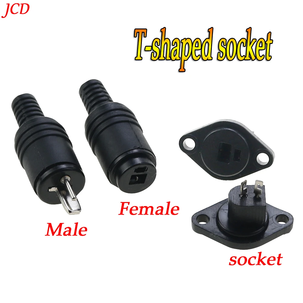 1PCS 2 pin Black DIN Plug Speaker and HiFi Connector Screw