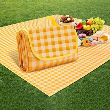 All-In-One Convenient Picnic Mat Portable Travel Outdoor Beach Camping Mat Foldable Double-Layer Waterproof Easy To DryAnd Clean