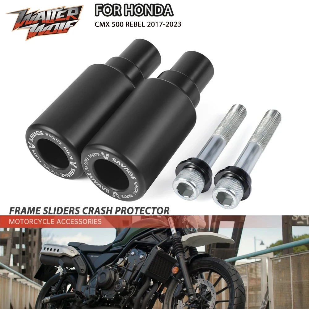 

Motorcycle Frame Sliders Anti Crash Protector For HONDA CMX 500 CMX500 REBEL 2017-2023 Glue Stick Falling Protection Accessories