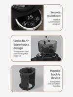 HiBREW G3A Automatic Burr Mill Electric Coffee Grinder with 34 Gears for Espresso American Coffee Pour Over Visual Bean Storage 3