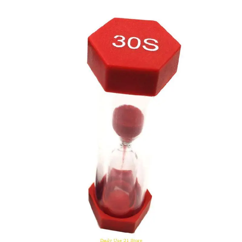 Hourglass Timer Set 6 Colors 3 5 10mins 30Seconds Clock for Home Office Games Classroom Brushing Kids Gift