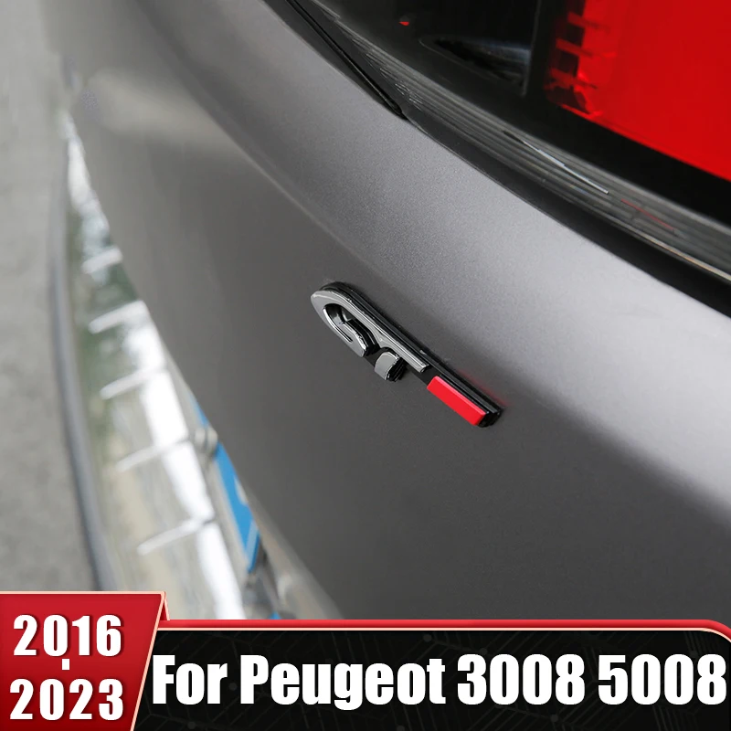 

Car Rear Trunk Emblem Badge Trim Sticker For Peugeot 206 207 208 306 307 308 T9 408 508 5008 3008 4008 406 407 2008 SW CC GT