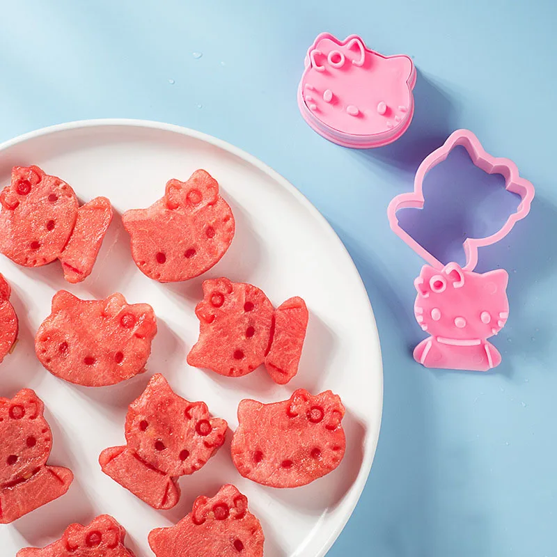 

Kawaii Sanrio Mold Accessories Hello Kittys Mymelody Kuromi Cinnamoroll Cute Cookie Make Mold Anime Characters Birthday Gifts