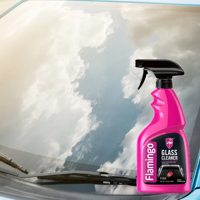 Flamingo F086 500ml Glass Cleaner Perfect Clarity Auto Window Cleaner Spray  Bottle Crystal Rain Scent - AliExpress