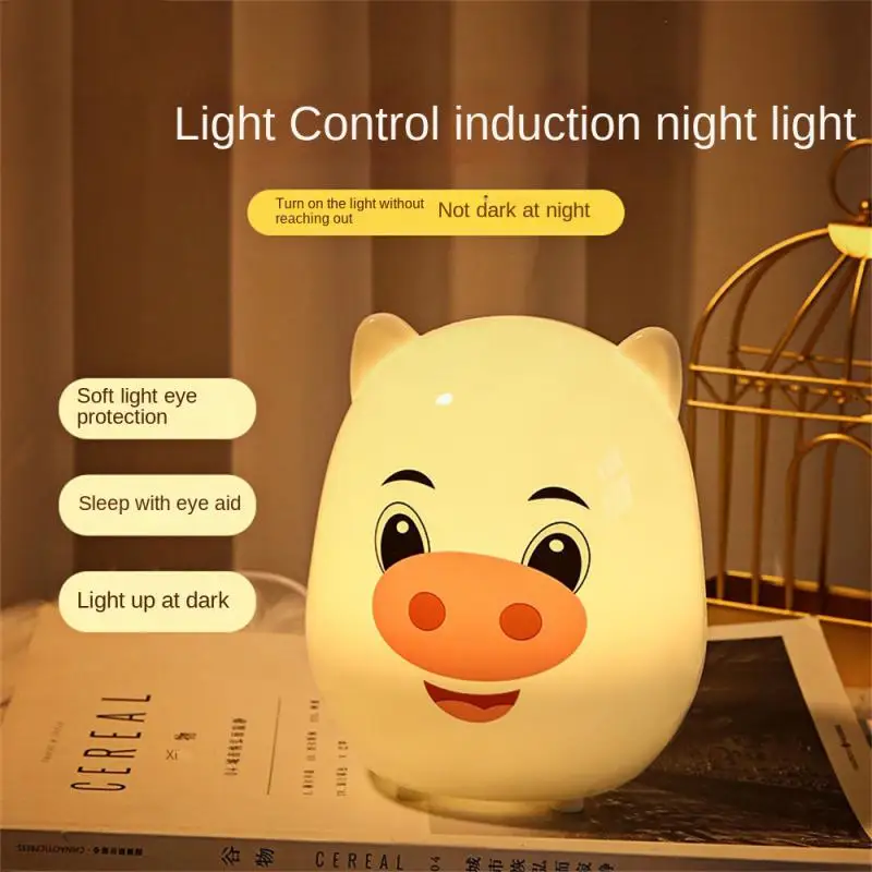 

Night Light Intelligent Automatically On/off Desktop Energy-saving Eye Protection Table Lamp Bedside Light Mini Usb Cute Gift