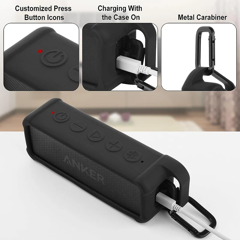 YAODLE Anker Soundcor 収納 カラビナ付き(ブラック) YAODLE Anker Soundcor 収納 カラビナ付き(ブラック) Amazon.co