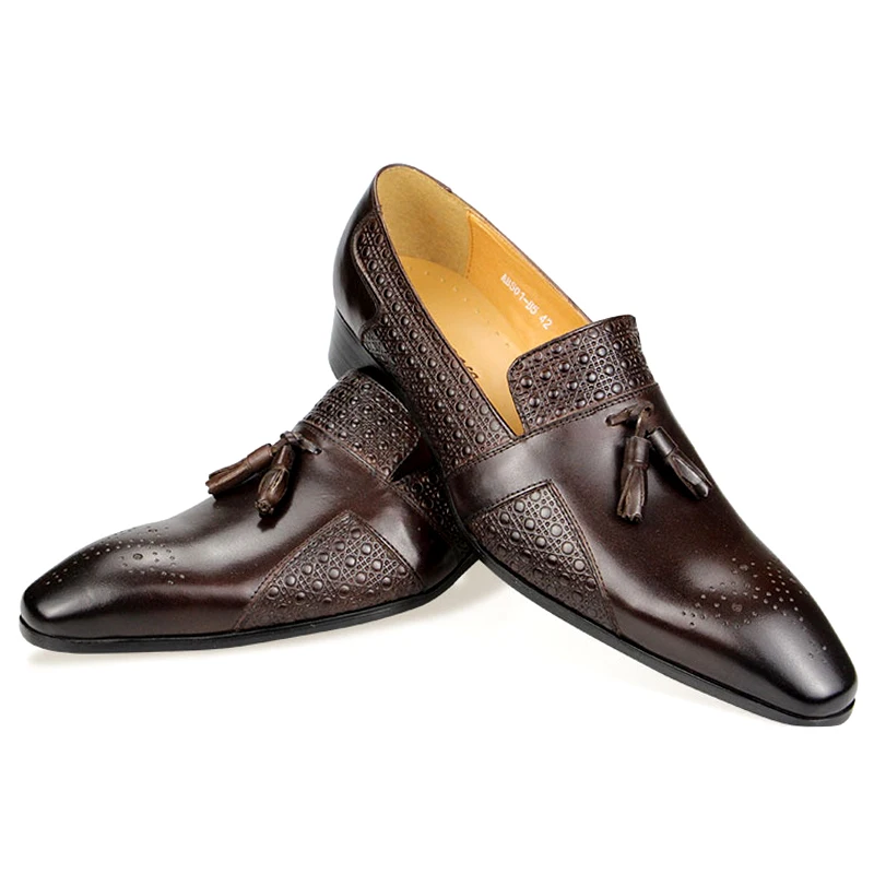 Leather Casual Shoes Mens Summer One-Step Loafers Dress Wedding Leather Luxury Groom Wedding Men Italian Style Oxford Shoes fashion sneakers