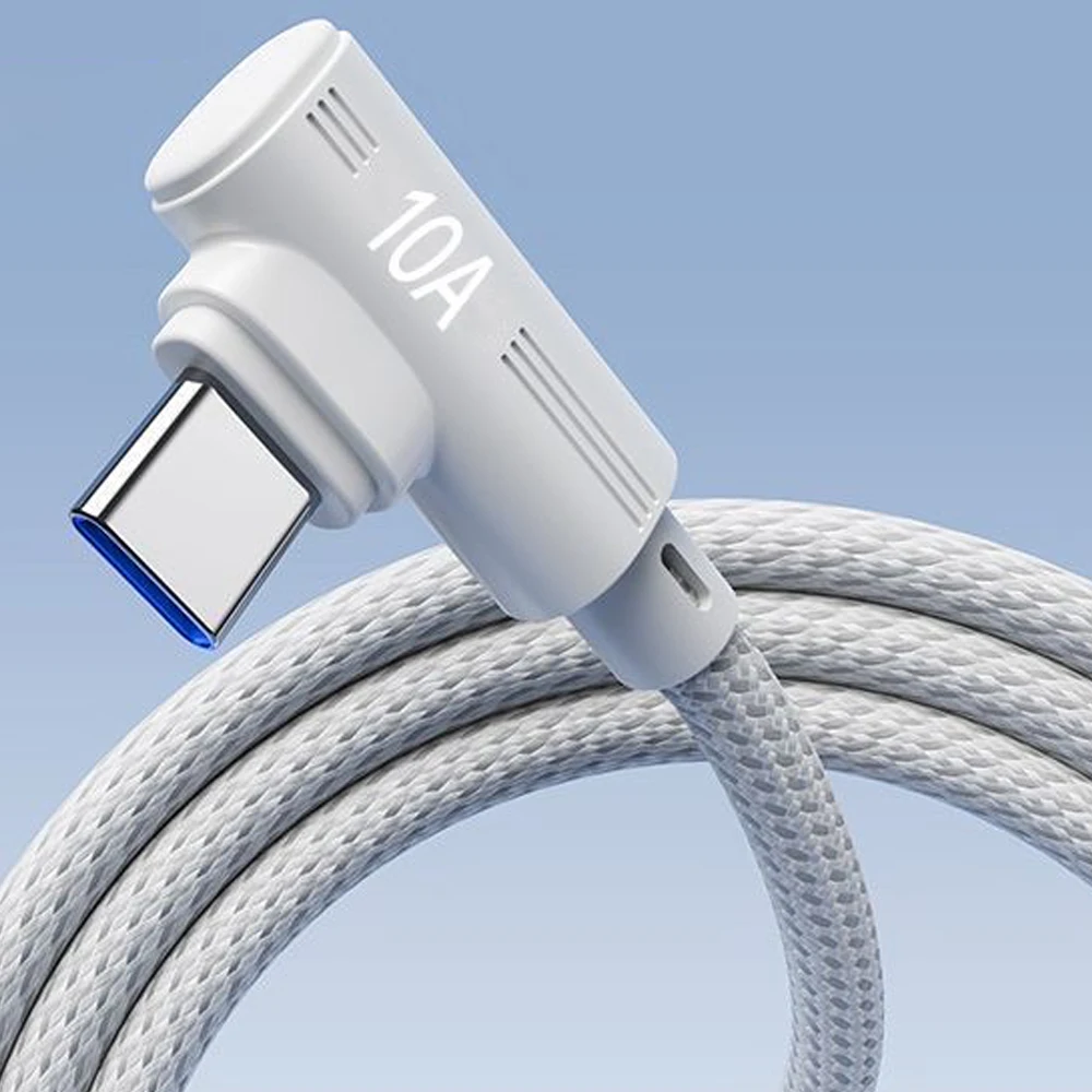 Super Fast Charging 90° Elbow USB-C Data Cable - Multiple Lengths Available