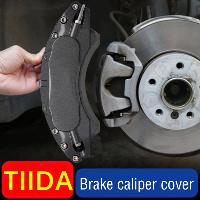 

For Nissan TIIDA Car Brake Caliper Cover Aluminum Metal Fit 1.6L CVT 2008 2011 2013 2014 2016 2019 2020 2021