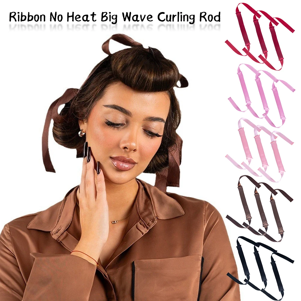 Hair Styling Tool Hair Curling Tools 3X Heatless Hair Curler Lazy Hair Rollers No Heat Curling Rods Headband Soft Curlers Overnight Sleeping Curls Styling Tools