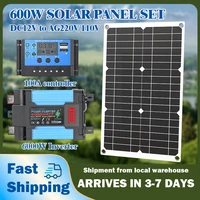 Générateur solaire portable à onde sinusoïdale pure 6000W 110V-220V, contrôleur de charge MPPT 100A, énergie pour camping-car, cabane et activités de plein air 1