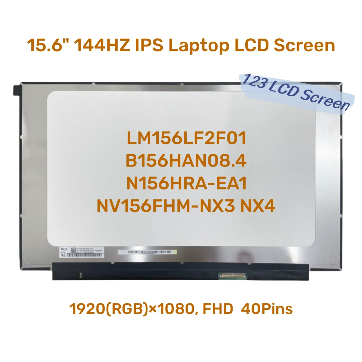 노트북 LCD 화면 디스플레이 매트릭스, 144HZ IPS, LM156LF2F01,..