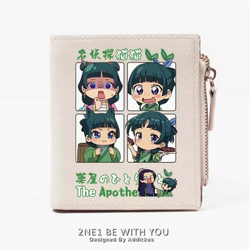 Anime The Apothecary Diaries Fashion Wallet Pu Purse Card Coin Zipper Money Bag Regalo Cosplay B798