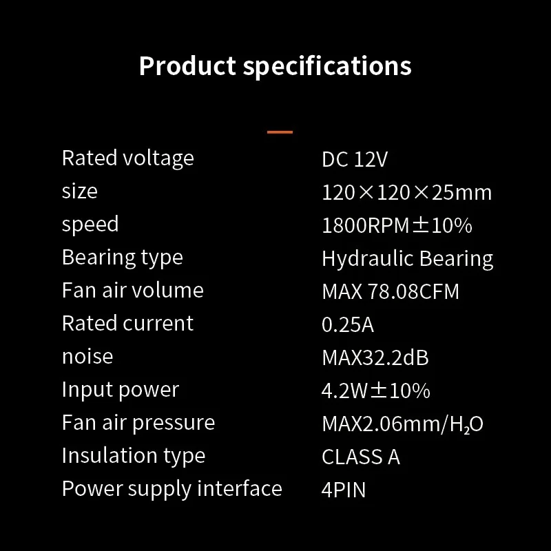 Teucer 1800rpm 4pin Pwm Branco 12cm Caixa do Computador Sistema de Refrigeração Ventilador Silencioso pc Cpu Cooler 120 mm Fãs Kit Ventilador - Imagem 2