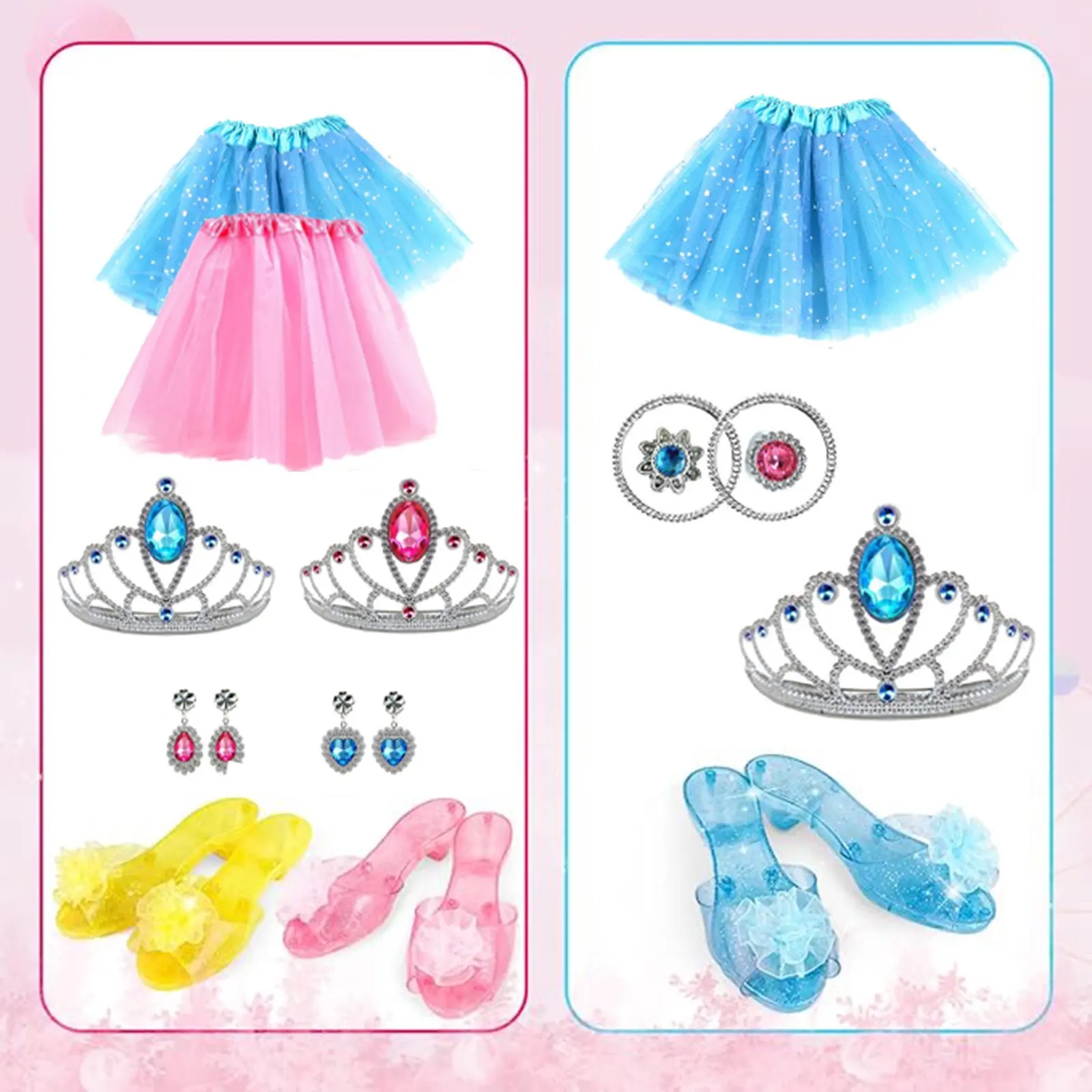 Girl Pretend Play House Toy, Princess Dress Up Toys, Girls Role Play Gift for 3-6 Year Old Girl, Princess Dress Up for Girls 3-6 3