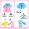 Girl Pretend Play House Toy, Princess Dress Up Toys, Girls Role Play Gift for 3-6 Year Old Girl, Princess Dress Up for Girls 3-6 3
