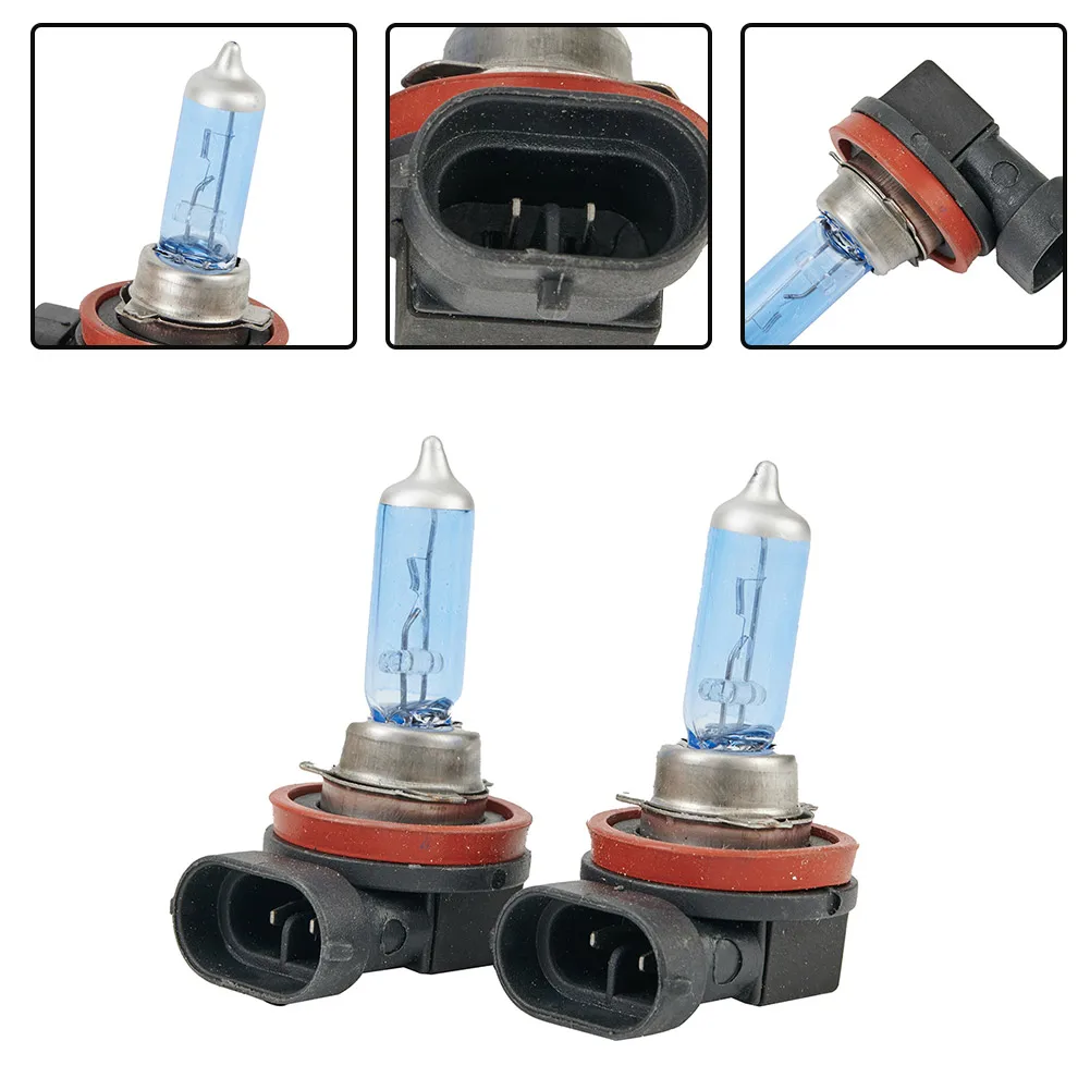 

2 PCS Car H11 Halogen Xenon Bulbs 6000K Super Bright White Light DC 12V Car Halogen Xenon Bulb Headlight Lamps Car Accessories