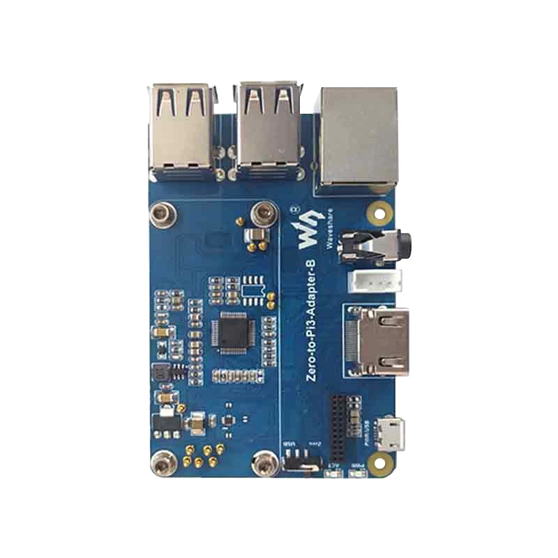 Raspberry pi Zero 2w para Rpi 3b Adaptador com Usb de Áudio 4usb Rj45 Porta Compatível 3b Case Usb Hub Placa Expansão Rj45 - Imagem 5