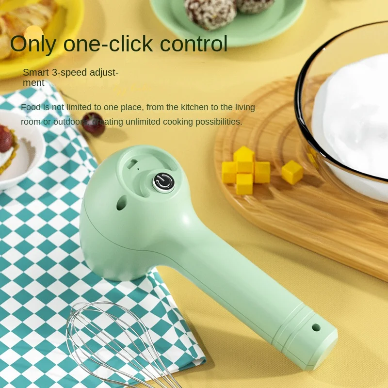 Wireless Electric Whisk Handheld Mini Multi-function Milk Egg Frother Bubbler Cream Coffee Automatic Mixer Woman Kitchen Blender 2