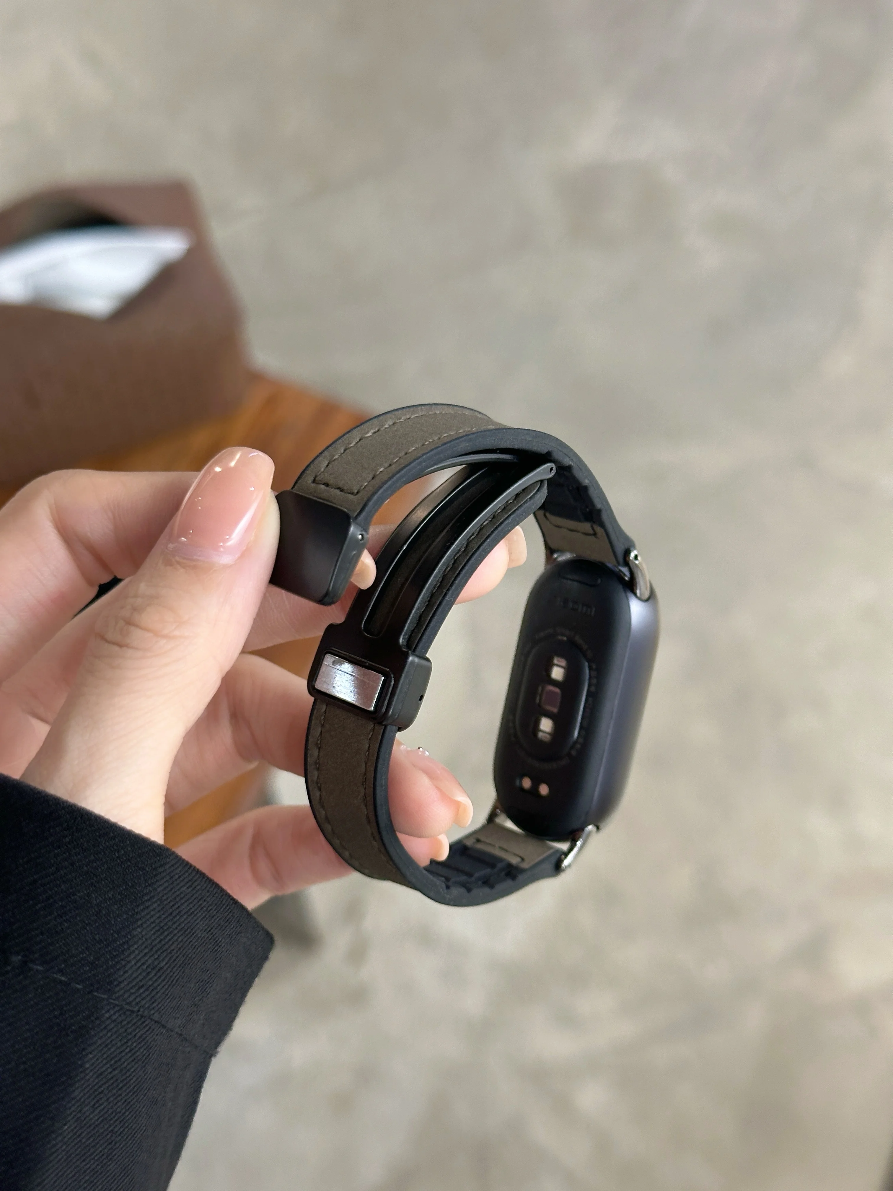 Magnetic Leather Strap for Smartwatch Replacement Bracelet