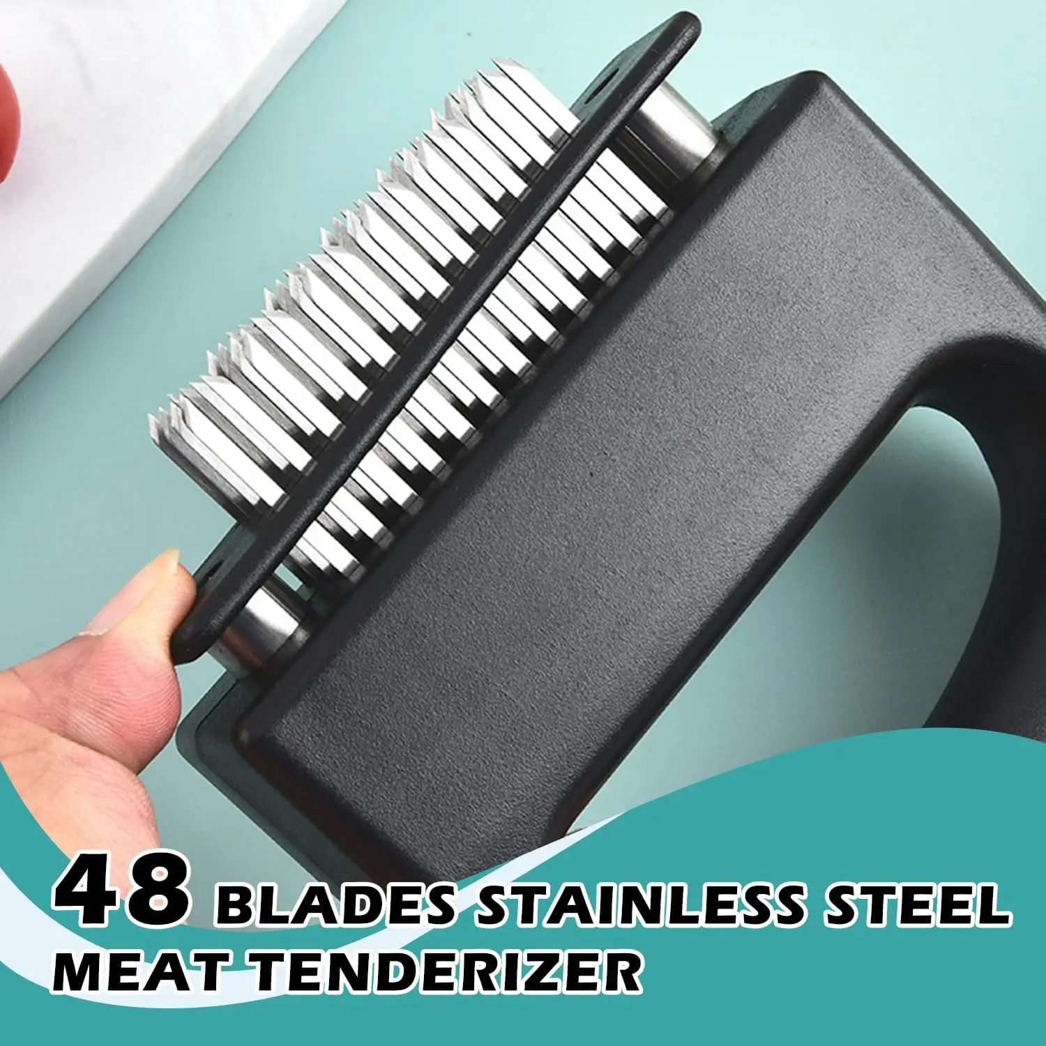 48 Blades Needle Meat Tenderizer Stainless Steel Knife Meat Beaf Steak Mallet Tenderizer Hammer Pounder Cooking Tools