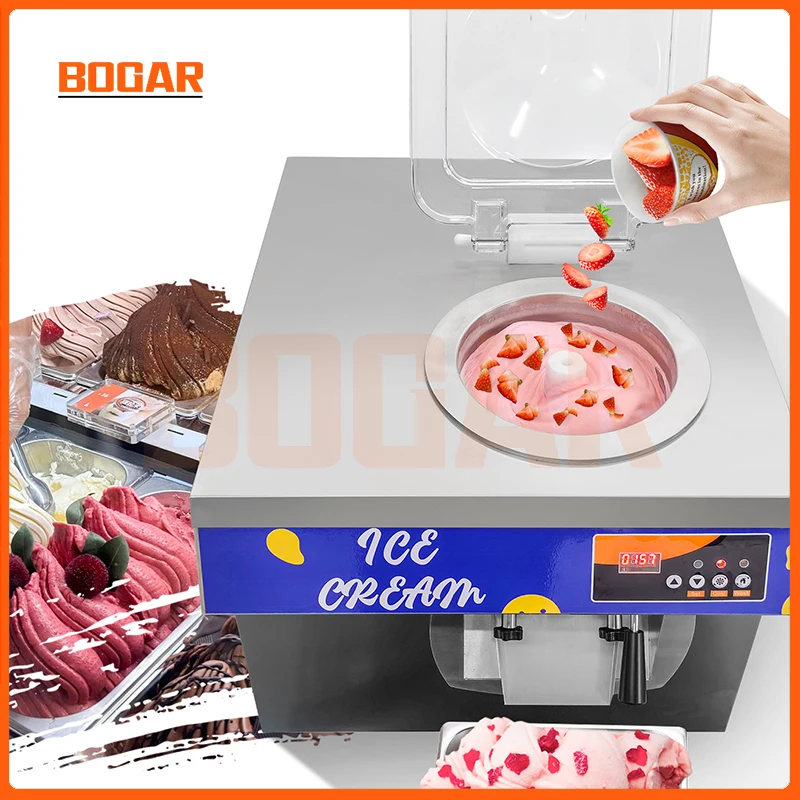 Bogar Ice Cream Machine 24 Liters Per Hour Automatic Gelato Party New Small Hard Desktop Stainless Steel Equipment Commercial 5