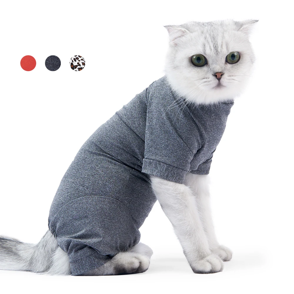 

Cat Surgery Recovery Suit, Warm Puppy Jumpsuit, Kitty Pajamas, Cat Weaning Clothing, Anti-Lick Pet Care Clothes, Winter