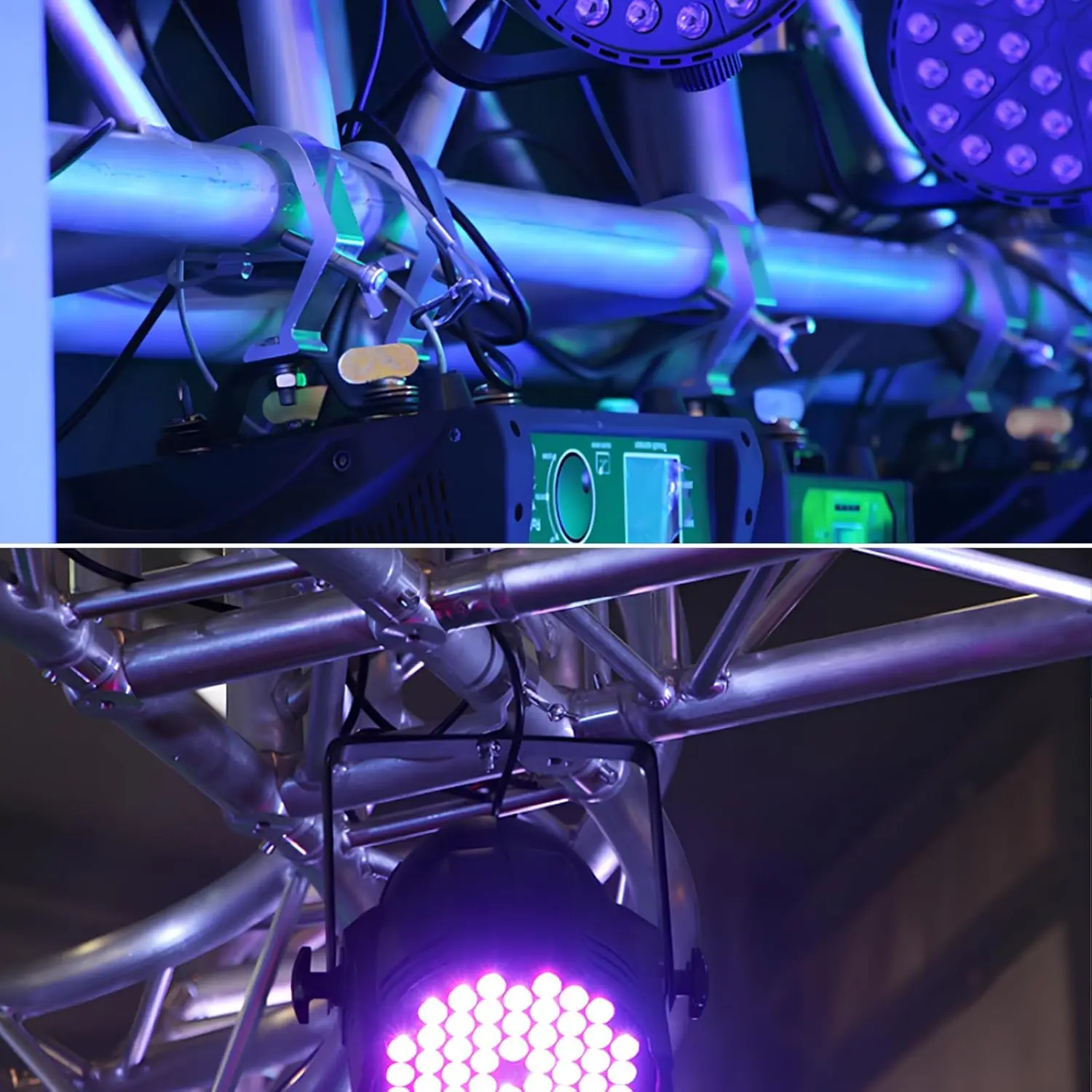 1.65-2.36 inch Stage Light Clip Hook Aluminum Truss C-Clamp, Heavy Duty Stage Li