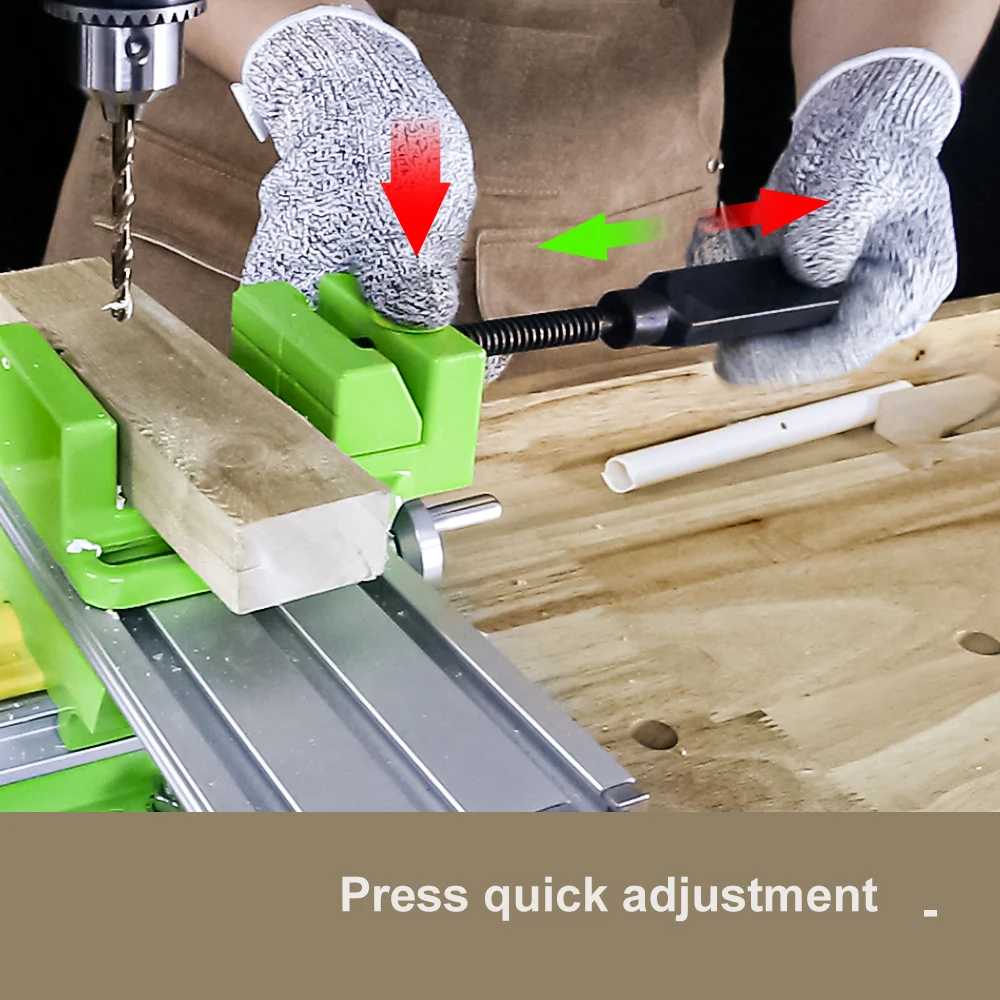 Allsome Aluminum Drill Press Vise Drilling Machine Clamps BG-6257 4