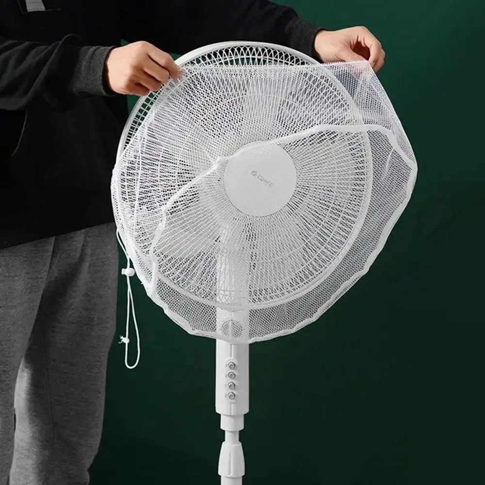 Round Eletric Fan Anti-pinching Finger Protector Protective Cover Safety Mesh Net For Fan Dust Cover Children Guard Net Bag