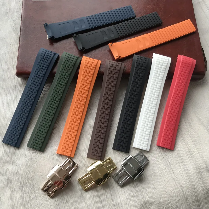 Silicone Rubber Watchband 21mm For Patek Strap For Aquanaut Philippe Belt Series 5164a 5167a 001 Watch Band Metal Pin Aliexpress