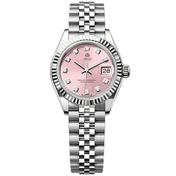 New Women Watches Mechanical Watch For Women Day Date Watch Elegant Wristwatches Sapphire Mirror Waterproof Watch