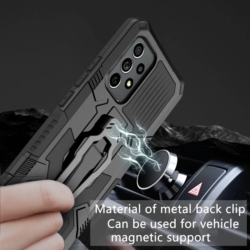 Metal Belt Clip Armor Shockproof Case For Samsung Galaxy S23 S22 Ultra S21 S20 FE A14 A34 A54 A33 A32 A52S A73 A72 A53_voghion.com