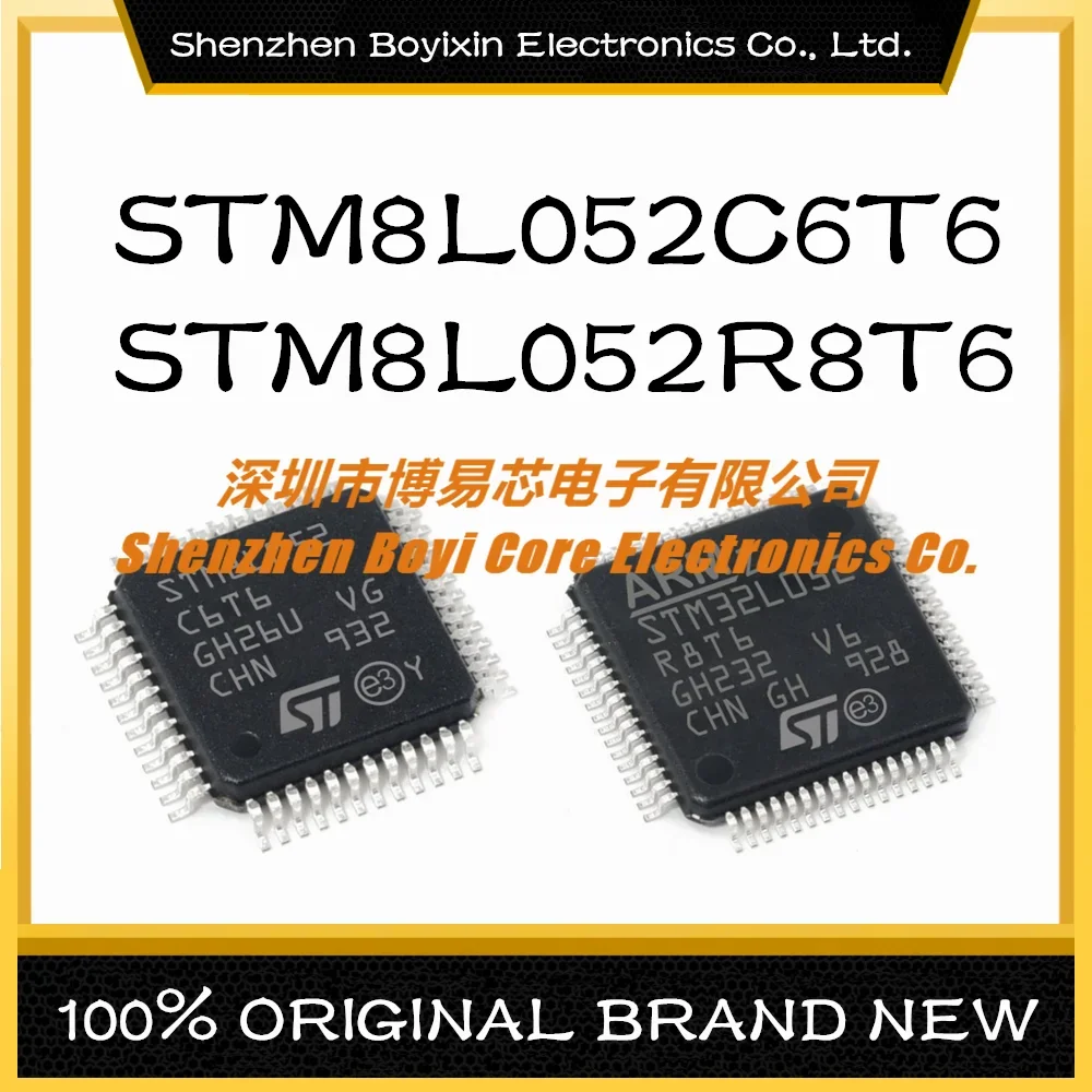 5 10piece 100% new stm8l052r8t6 stm8l052 r8t6 qfp 64 jzchips STM8L052C6T6 STM8L052R8T6 STM8 16MHz Flash: 32K@x8bit RAM: 2KB STM8 16MHz Flash: 64K@x8bit RAM: 4KB (MCU/MPU/SOC)