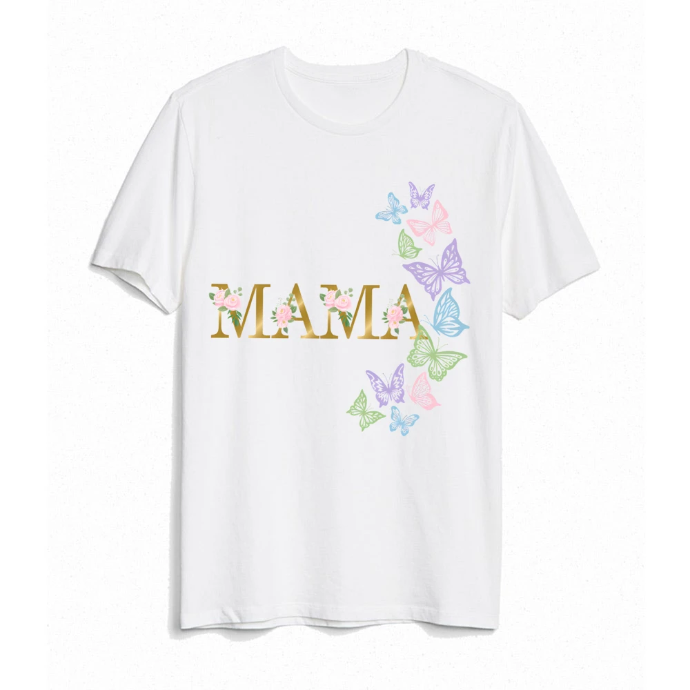 Birthday Princess Family Matching Clothes Butterfly Print Mother Father T-shirt Tops Infant Bodysuit Baby Girl Birthday Outfits 5