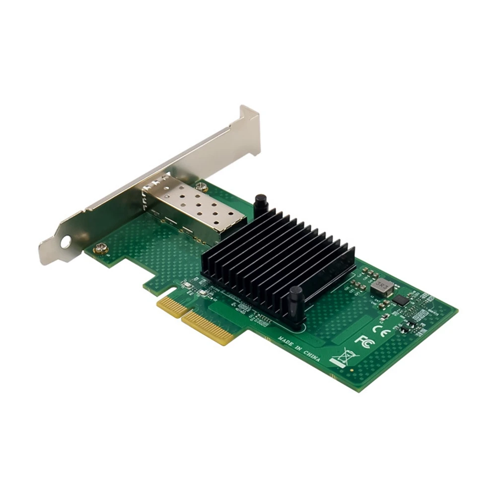 효율적인 X520-SR1 10G SFP+ 서버 광섬유 칩 PCIE X4 광 포트 네트워크 카드