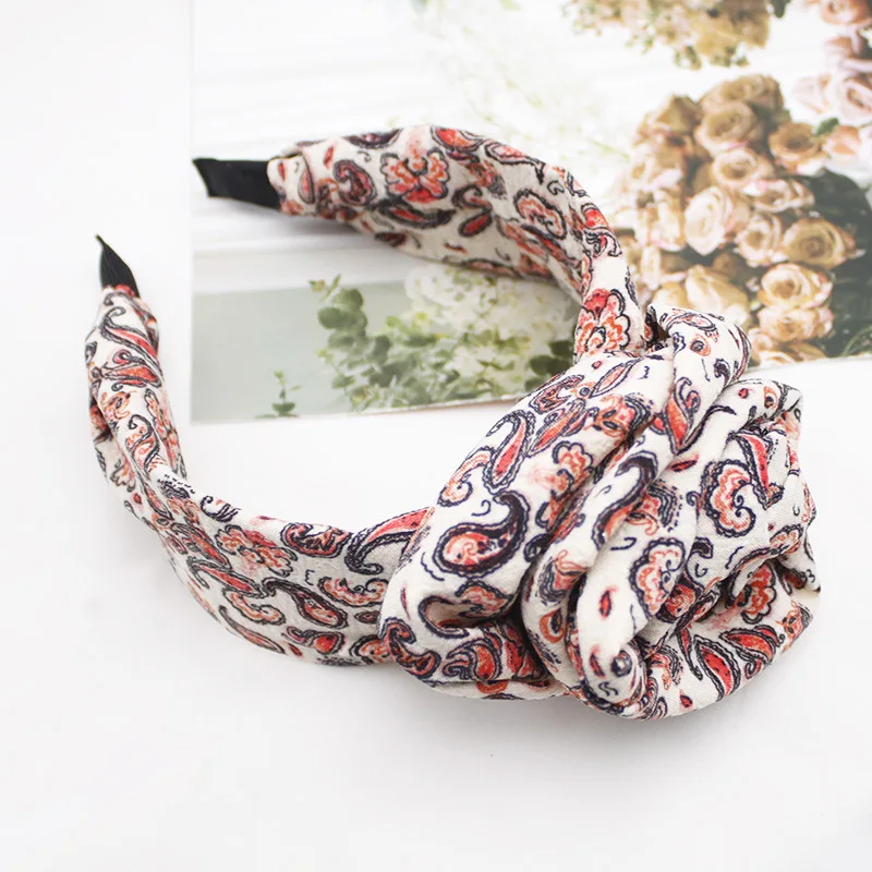 Fasce larghe per le donne fascia per capelli grande turbante fascia per capelli Boho fasce per capelli intrecciate allenamento sportivo accessori per capelli antiscivolo elasticizzati