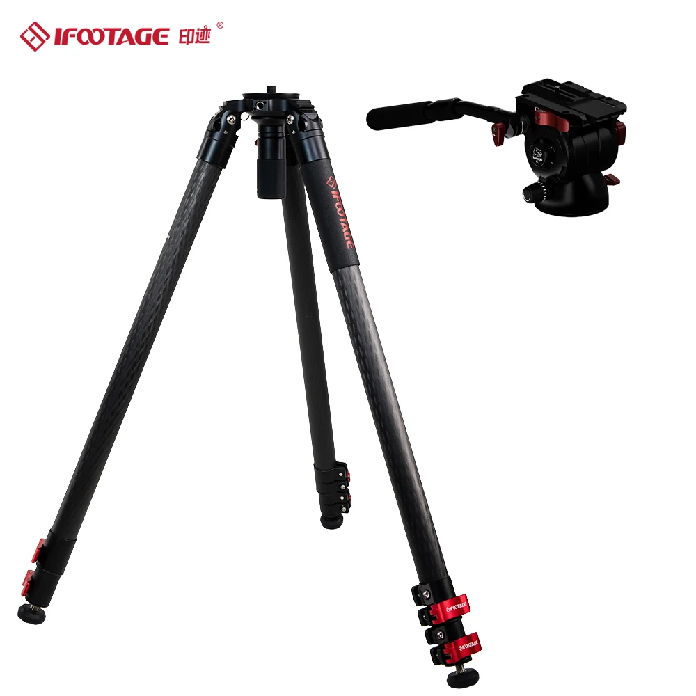 

iFootage TC9 Professional Carbon fiber Fastbowl Gazelle Tripod For DSLR Cameras K7 Video Camera Tripod Fluid Drag Pan Head