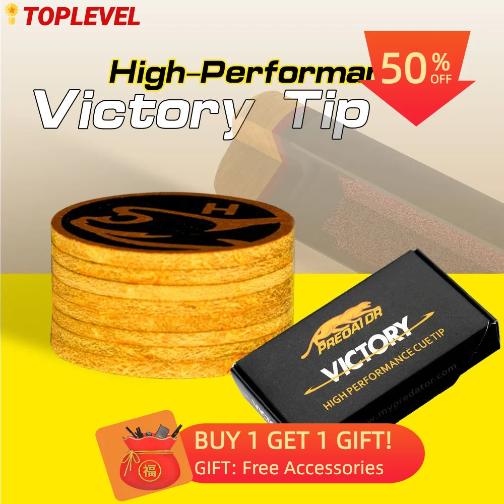 Preoaidr Victory 3142 Z2 Billiard Tip 14mm H/m/s Pool Cue Stick Tip 8 Layers Cue Tips