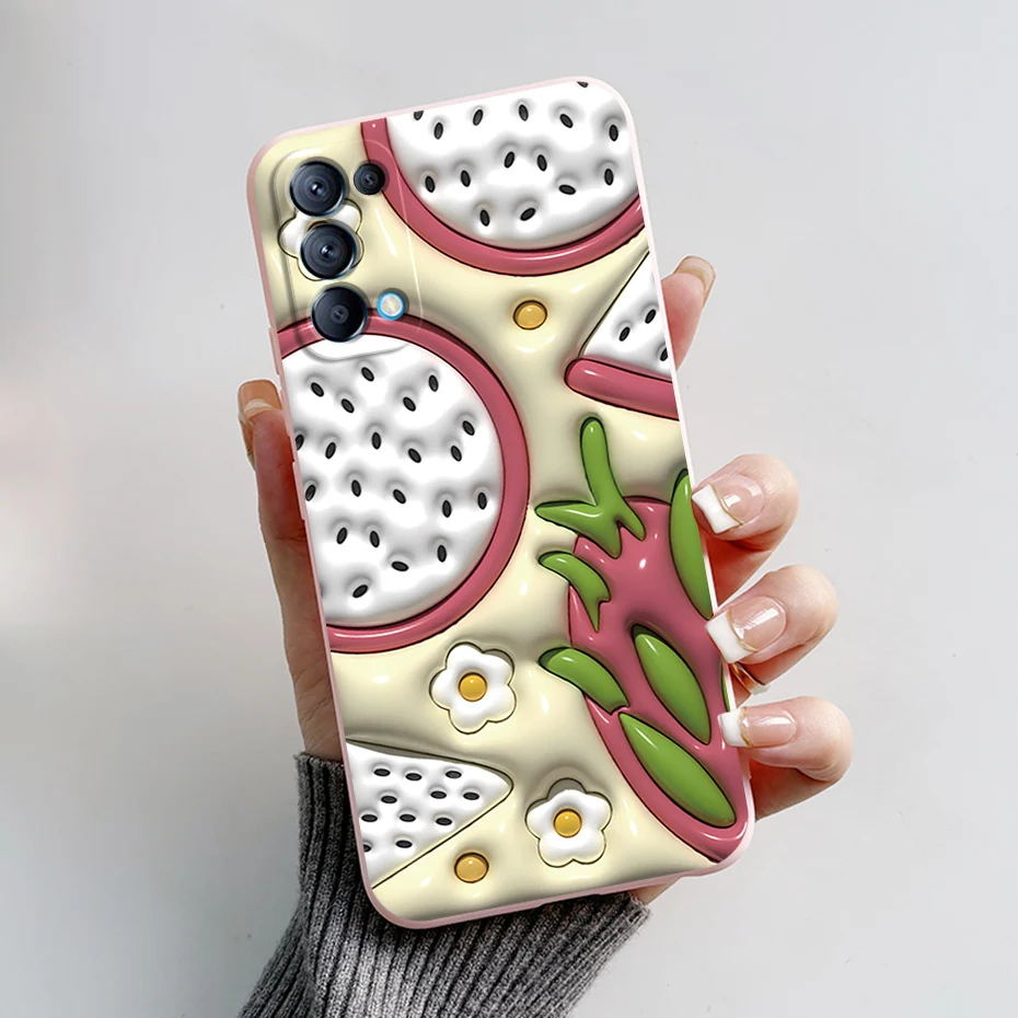 Cute Bear Cartoon Frog Silicone Soft Cover for OPPO Reno5/Reno5 Pro 5G