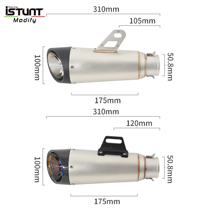For SUZUKI GSF650 GSX650F 2007-2016 GSF 1250 2007-2018 Exhaust Set Stainless steel Motorcycle Muffler Pipe Silencer Espace Moto - Image 4