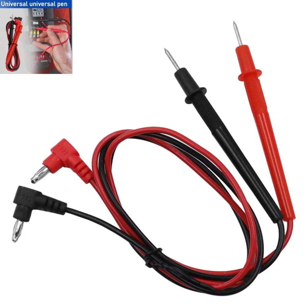 1 Pair Universal Probe Wire Cable Test Leads Pin Digital Multimeter Needle  Tip 