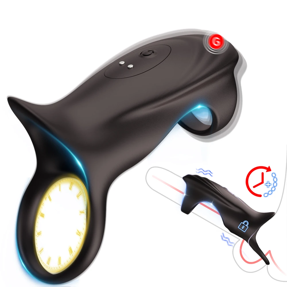 Vibrating Penis Sleeve Cock Ring Penis Ring Vibrator Penis Extender G Spot Stimulation Male Couples Adult Sex Toys for Men