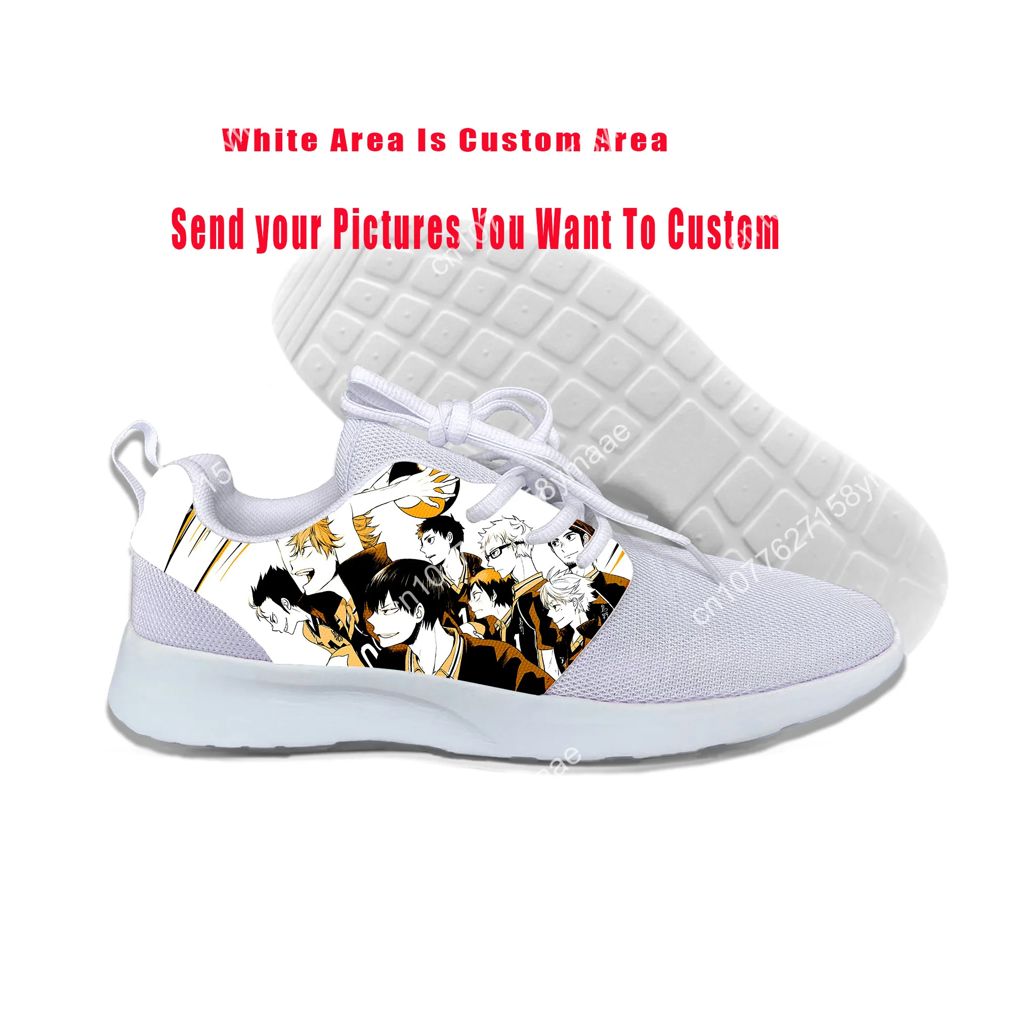 Hot Cool Fashion FunnyHigh Quality Sneakers Handiness Casual Shoes Men Women  Anime Haikyuu Volleyball Juvenile Classic Shoes
