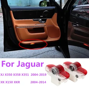 2X For Jaguar XJ X350 X358 X351 2004 - 2019 2015 2016 XK X150 XKR LED Car Interior Door Light Bulbs Decoration Lamp Accessories 1