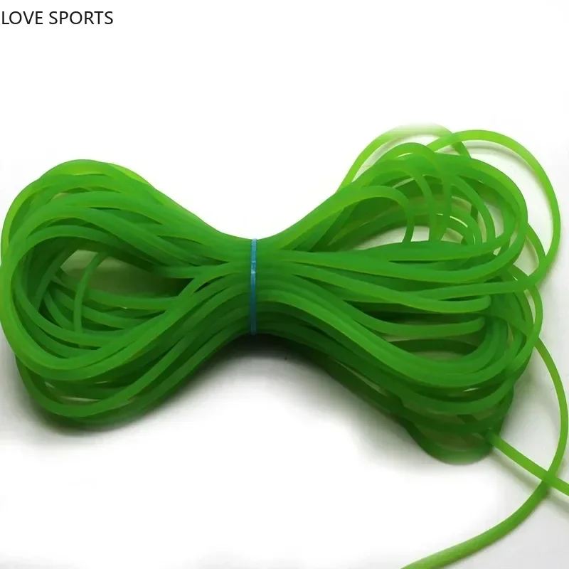 Diameter 2mm Solid Rubber Fishing Line Elastic Band Strapping Line 5M Elastic Tennis Slingshot Rope Tied Fishing Gear Gifts