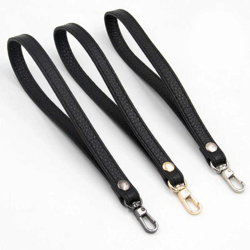 Lychee Pattern Bag Wrist Strap 19cm Long PU Leather Shoulder Bag Strap Handles Purse Handle For Handbag Belts Bag Accessories